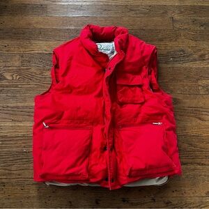 Vintage Penfield Red Down Vest Size Large